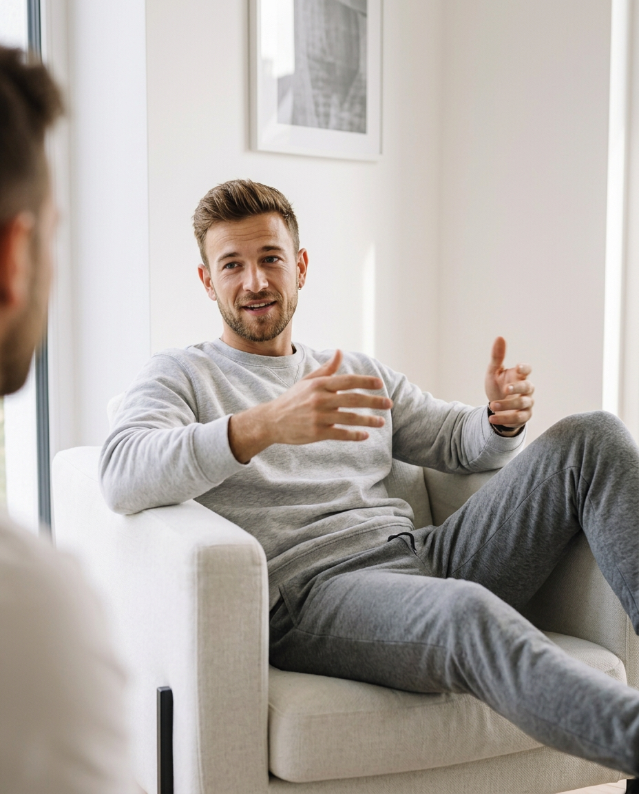 Paul, founder of Vibetoolstack. At home, mid-conversation