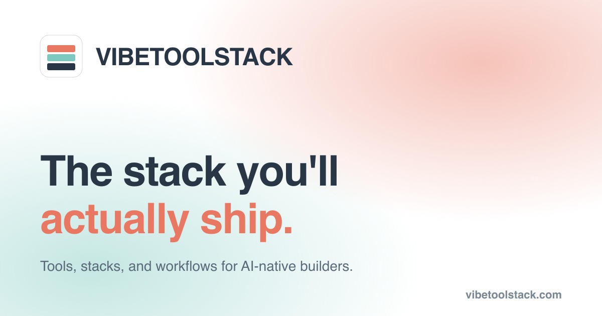 Vibetoolstack website preview